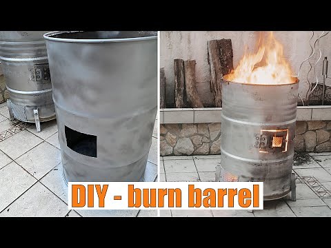 DIY - How to make a Burn Barrel with ventilation shafts [4K]