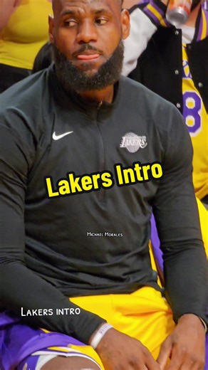 Lakers intro from Courtside #fyp #lakers #courtside #lebronjames #anthonydavis #nba #basketball #tiktokviral @Lakers @Mike Morales