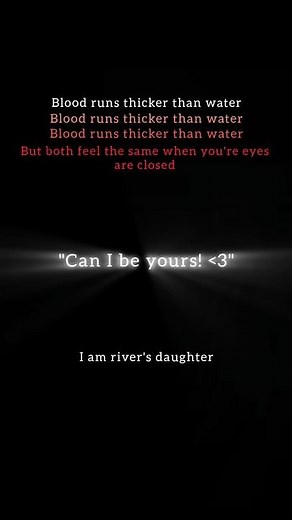 Blood runs thicker than water #lyrics #music