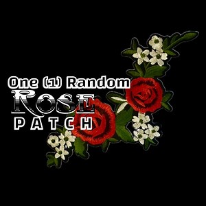 One 4-6” Random Rose Patch - Colorful Embroidered and randomly selected for you.