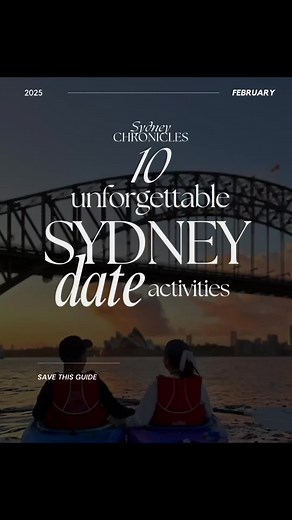 SAVE THIS ✨ 10 Unforgettable Sydney Date Activities 💖 Valentine’s Day in Sydney is fast approaching, and we’ve got the ultimate date ideas for you! From romantic paddle dates to thrilling rooftop views, these are the activities you don’t want to miss! Whether it’s a cozy movie night or an adventurous climb, Sydney has it all for the perfect date night. 🔥 What to expect: 🚣‍♀️ Sunrise kayaking with coffee and stunning city views at Lavender Bay 🎥 Indie films and cocktails at the heritage-liste