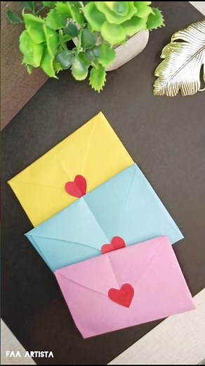 How to Make a Cute Paper Envelope | Easy DIY Envelope Tutorial #shorts #DIY #craft #ytshorts