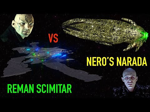 Viewer Request - Reman Scimitar VS Nero's Narada - Both Ways - Star Trek Starship