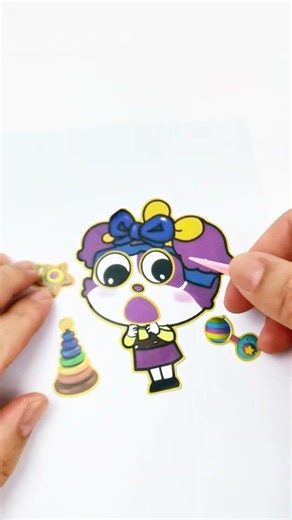 Sweetheart#Sprunki baby gal #sticker #paperdiy #papercraft #diy #Sweetheart #diyorigami