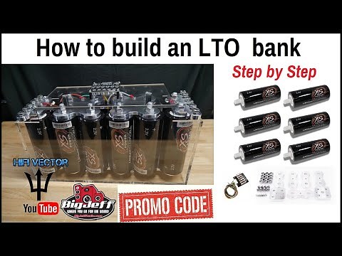 How to build car audio Yinlong LTO lithium battery bank heltec balancer & LAF audio case