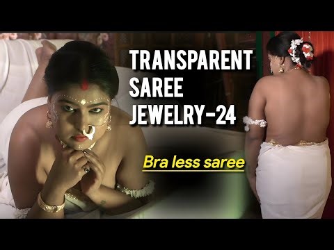Transparent Saree Jewellery-24 | Bra Less Saree | ‪@TheStoryFashion‬