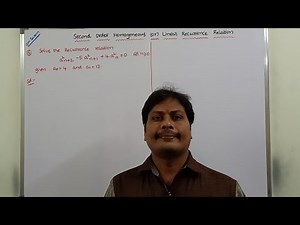 EXAMPLE PROBLEM - 5: SOLVING SECOND ORDER HOMOGENEOUS RECURRENCE RELATION | RECURRENCE RELATION |