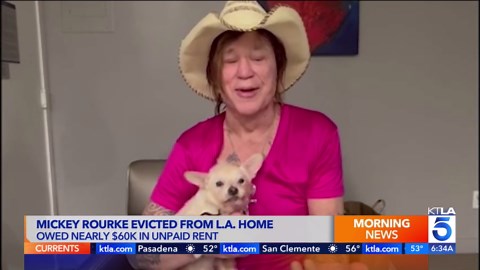 Mickey Rourke evicted from LA home after owing $60K and turning down GoFundMe money