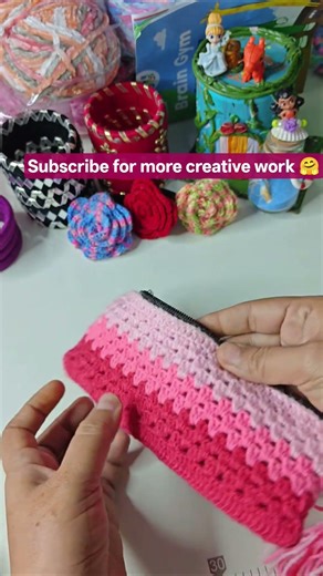 easy Crochet🧶 Coin Purse/Pencil Pouch for Beginners | Simple Crochet Bag for Girls 🥰 2026