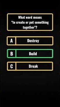 3-Second English Quiz! 🛑 Test Your Brain! #shorts #quiz #vocabulary