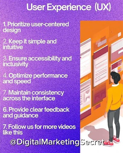 User Experience (UX) -Creating user-friendly websites and apps.#digitalmarketing #shorts