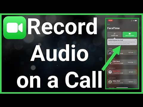 How To Record Audio On FaceTime Call