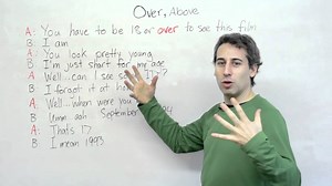 How to use the word OVER in English