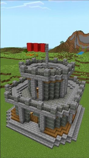 Minecraft Small Castle 🏰 For Build and No Music #minecraft