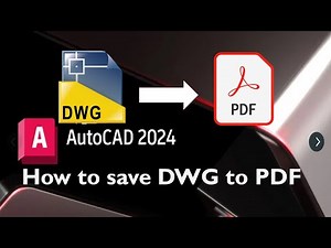 How to save PDF or DWG FILES in AUTOCAD 2024,Quickly Output PDF & DWF Files