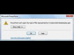 Sorry powerpoint can't read the file
