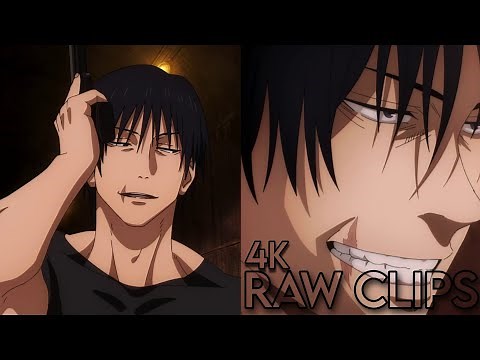 Fushiguro Toji | Raw scenes 4K | Toji Raw Clips | Jujutsu Kaisen Season 2 EP 3 ( Anime Raw Clips )