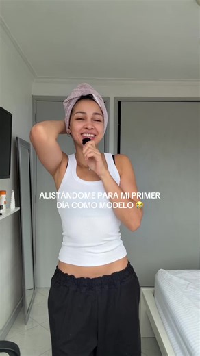 Alistándome para mi primer día como modelo