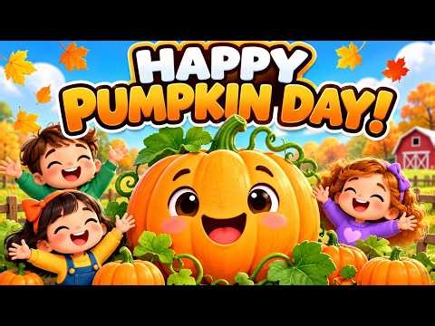 National Pumpkin Day Song for Kids 🎃 | Happy Pumpkin Day | Fun Fall Song