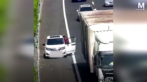 Une famille manque de se faire faucher à cause d'une pause pipi