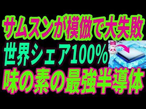 【最強味の素】まさかの半導体技術を独占！AppleやMicrosoftが土下座する奇跡の技術とは・・・