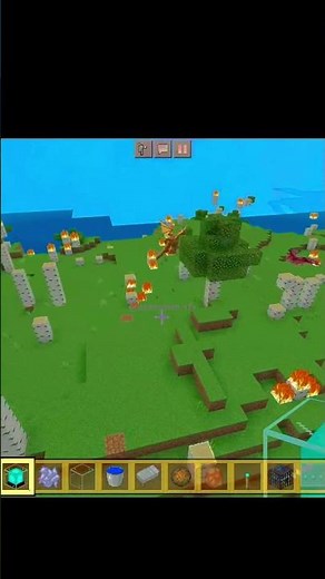 Minecraft Forest Destroyed by Fire! 🔥🌲 #minecraft #gaming