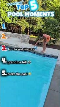 Ranking the BEST Pool Fails 🤣 #funny #shortvideo #tiktok #viral