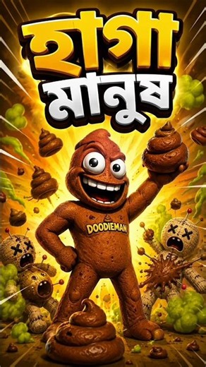 😂 হাগা মানুষকে দিয়ে শুরু হলো মহাযুদ্ধ! 💩 | Doodieman Voodoo Funny Gameplay