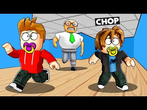 ROBLOX CHOP AND FROSTY ESCAPE ROBY'S DAYCARE PARKOUR