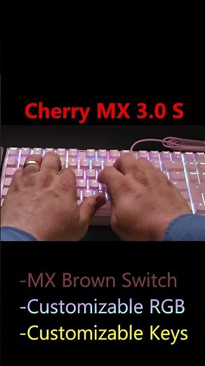 UNBOXING Cherry MX 3.0 S Pink RGB Gaming Keyboard #unboxing #mechanicalgamingkeyboard #cherrymx3