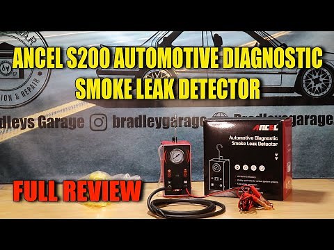Ancel S200 Automotive Diagnostic Smoke Machine Leak Detector, Review and Demo
