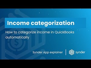 How to categorize income in QuickBooks automatically
