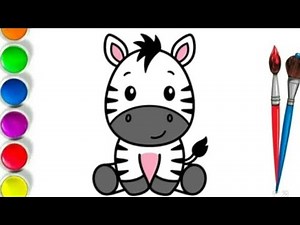 How to draw a donkey step by step easy | donkey drawing for kids and toddlers