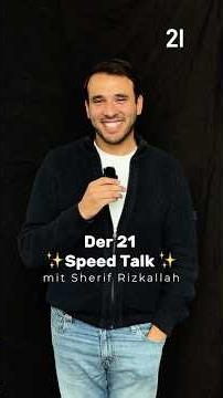 KIKA Presenter Sherif Rizkallah in the Hot Seat - The 21-SpeedTalk