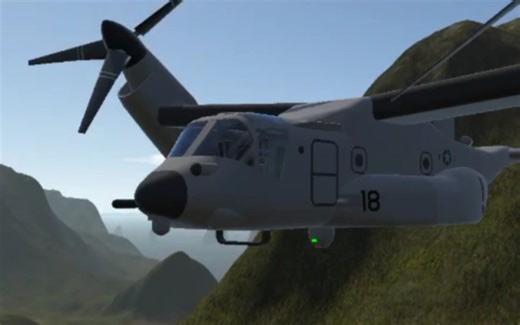 【简单飞机】空中混血儿V-22渔鹰