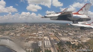20K views · 453 reactions | A PILOT'S-EYE-VIEW of the @USAirForce Air Force Thunderbirds flying over San Antonio and Austin today - courtesy DVIDS/USAF/DoD. Think you could fly one of these? @NNews 4 San Antonio Visit San Antonio City of San Antonio - Municipal Government | Randy Beamer | Facebook