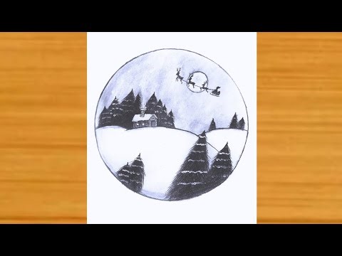 How to Create Christmas Pencil Sketches (Festive Art Tutorial)