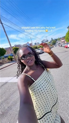 should I ask him why he’s not holding my hand?🥹🤯