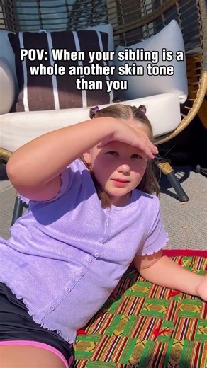 POV: When your sibling is a whole other skin tone than you