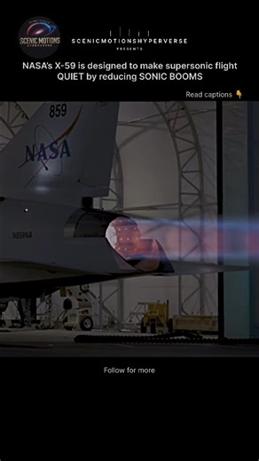ScenicMotions Hyperverse on Instagram: "NASA’s X-59 is an experimental supersonic aircraft designed to reduce sonic booms and make high-speed flight quieter. By reshaping how shockwaves travel through the atmosphere, this aircraft represents a major step toward the future of supersonic aviation over land. A glimpse into how science and engineering are redefining the way we fly. #NASA #X59 #SupersonicFlight #AviationTechnology #ScienceAndTechnology"