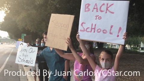 Watch the 'Reopen Our Schools Rally' in Thousand Oaks