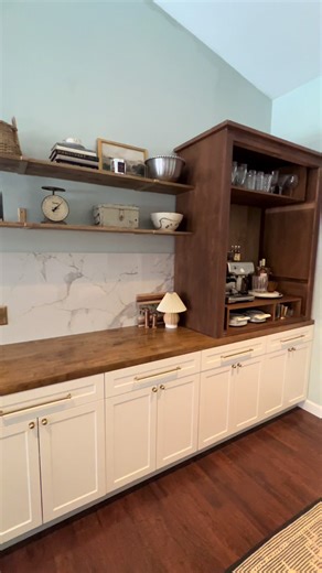 Butler’s Pantry Complete! #butlerspantry #coffeebar #coffee #coffeetiktok #coffeetok