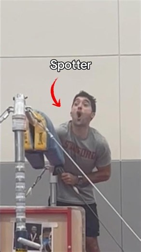 Spotters are the true 🐐 #gymnastics #gymnast #olympics #olympic #sports #fails