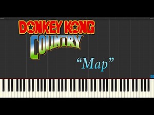 Donkey Kong Country - Map (Piano Tutorial Synthesia)