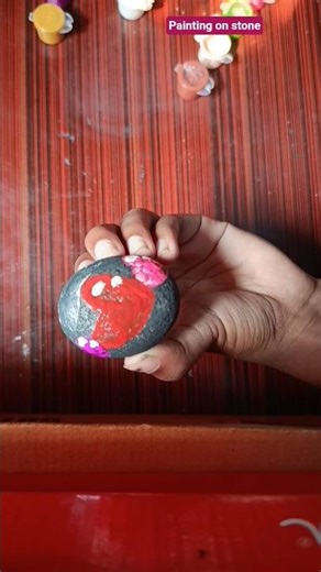DIY painting stone ♥️♥️#shorts #youtubshorts#painting#stone#art