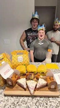 SpongeBob Burger King Bottle Flip Food Challenge!💪🏻 #cheatmeal #spongebob #burgerking #foodie