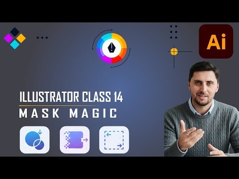 Adobe Illustrator Training Class 14: Mastering All Types of Masks for Creative Design.