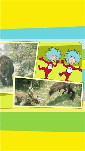 Which dinosaur had the strongest head? #drseuss #quirkyquiz #catinthehat #dinosaurs #shorts