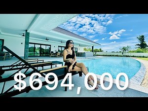 ( SOLD )EP 273 Villa Of The Month Amazing Brand new Villa on Large land plot Hua Hin Thailand