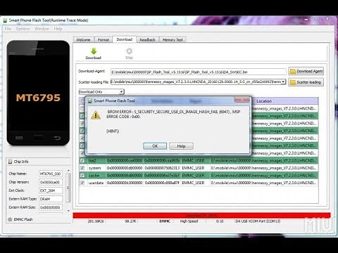Sp Flash Tool Error 4001 Fix